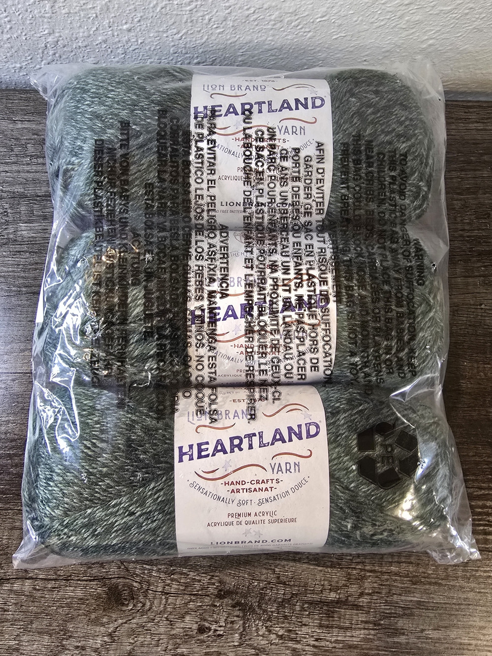 Lion Brand Heartland Yarn Kings Canyon 3 Pack 100% Acrylic 251 Yards
